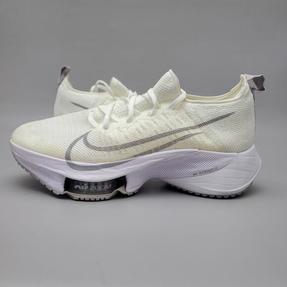 Nike Wmns Air Zoom Tempo NEXT% Flyknit White Atmosphere Grey CI9924-101 Sz 7 - Picture 2 of 16